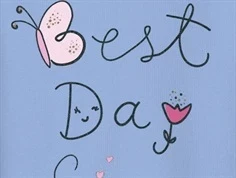 Best Day Ever print fra name it 13241602 Serenity